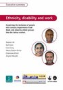 Ethnicity Disability and Work Examining the Inclusion of People with Sensory Impairments from Black and Minority Ethnic Groups into the Labour Market Executive Summary
