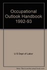 Occupational Outlook Handbook 199293