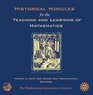 Historical Modules for the Teaching and Learning of Mathematics
