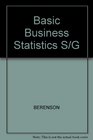 Basic Business Statistics S/G