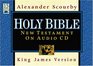 Scourby KJV Audio New Testament New Testament King James Version Black Carry Case