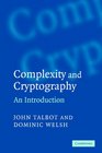 Complexity and Cryptography An Introduction