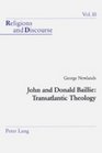 John And Donald Baillie Transatlantic Theology