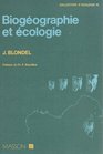 Biogeographie et ecologie Synthese sur la structure la dynamique et l'evolution des peuplements de vertebres terrestres