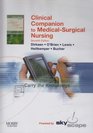 Clinical Companion to Medical Surgical Nursing  CDROM PDA Software