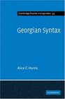 Georgian Syntax A Study in Relational Grammar