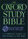 The Oxford Study Bible Revised English Bible With Apocrypha