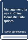 Management Issues in China Domestic Enterprises