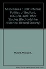 Miscellanea 1980 Internal Politics of Bedford 166088 and Other Studies