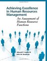 Achieving Excellence in Human Resources Management An Assessment of Human Resource Functions
