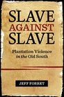 Slave Against Slave Plantation Violence in the Old South