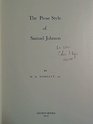 Prose and Style of Samuel Johnson