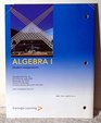 Carnegie Learning Algebra 1 Student Assignments