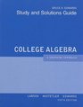 College Algebra Aga Student Solutions Manual 5th Edition