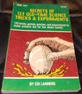 Secrets of 123 OldTime Science Tricks and Experiments