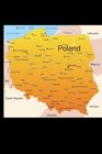 Map of Poland Journal 150 page lined notebook/diary