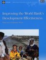 Improving the World Bank's Development Effectiveness What Does Evaluation Show