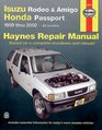 Haynes Isuzu Rodeo Amigo  Honda Passport 1989 thru 2002