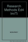 Research Methods Ed4 Im/Ti