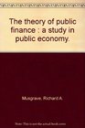 Theory of Public Finance