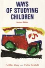 Ways of Studying Children An Observation Manual for Early Childhood Teachers