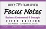 Wiley CPA Examination Review Focus Notes Business Environment and Concepts