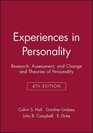 Experiences in Personality Research Assessment and Change and Theories of Personality Fourth Edition