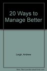 20 Ways to Manage Better