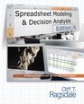 Spreadsheet Modeling  Decision Analysis A Practical Introduction to Management Science