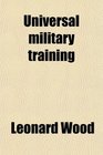 Universal military training