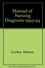 Manual of Nursing Diagnosis 19931994