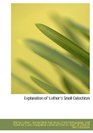 Explanation of Luther's Small Catechism