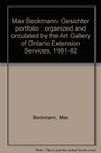 Max Beckmann Gesichter portfolio  organized and circulated by the Art Gallery of Ontario Extension Services 198182