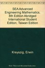 SEA Advanced Engineering Mathematics 8th Edition Abridged International Student Edition Taiwan Edition