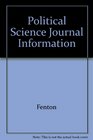 Political Science Journal Information