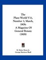 The Plant World V11 Number 3 March 1908 A Magazine Of General Botany