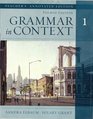 Grammar in Context 1 Teacher's Annotated Edition Fourth Edition
