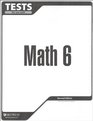 Math 6 second edition tests