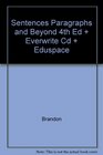 Sentences Paragraphs And Beyond 4th Edition Plus Everwrite Cd Plus Eduspace