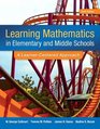 Learning Mathematics in Elementary and Middle School A LearnerCentered Approach