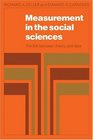 Measurement in the Social Sciences The Link Between Theory and Data