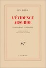 L'Evidence absurde 19261934  Essais et notes 1