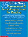 35 MustHave Assessment  RecordKeeping Forms for Reading