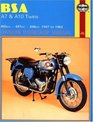 BSA A7 and A10 Twins Owners Workshop Manual No 121 '47'62