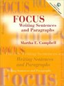 Focus Writing Sentences and Paragraphs