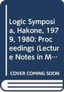 Logic Symposia Hakone 1979 1980 Proceedings  891