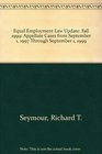 Equal Employment Law Update Fall 1999 Appellate Cases from September 1 1997 Through September 1 1999