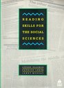 Reading Skills for the Social Sciences