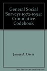 General Social Surveys 19721994 Cumulative Codebook