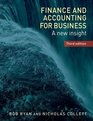 Finance and Accounting for Business A New Insight